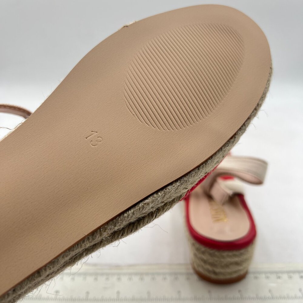 Miss Left Red Platform Rounded Toe Espadrille San… - image 6